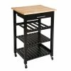 ATMOSPHERA Desserte De Cuisine Noire Modèle CLAUDE PM -Ledepot Mobilier Magasin desserte de cuisine noire modele claude pm