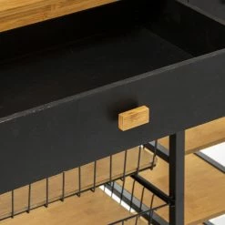 Desserte En Bambou Et Métal Nera 5five -Ledepot Mobilier Magasin desserte en bambou et metal nera 5five 8