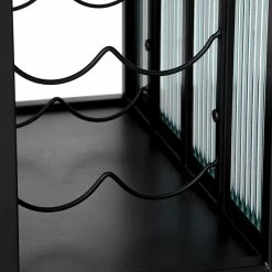 Desserte En Métal Et Verre Noir Noam 5Five 10 Desserte En Métal Et Verre Noir Noam 5Five -Ledepot Mobilier Magasin desserte en metal et verre noir noam 5five 3