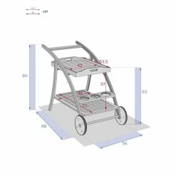 Desserte Extérieure Tiwi Acacia Hespéride -Ledepot Mobilier Magasin desserte exterieur tiwi acacia hesperide 3