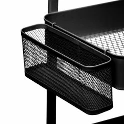 Desserte Métal Noir Roulettes 52 Cm 5five -Ledepot Mobilier Magasin desserte metal noir roulettes 52 cm 5five 2