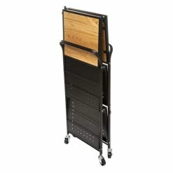 Desserte Pliable Métal Et Bois 5Five -Ledepot Mobilier Magasin desserte pliable metal et bois 5five 5