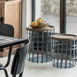 Ensemble De 2 Tables à Café Métal Facto Atmosphera -Ledepot Mobilier Magasin ensemble de 2 tables a cafe metal facto atmosphera 5