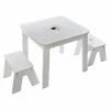 Ensemble Table + 2 Tabourets Enfant Blanc Doré Dream Atmosphera -Ledepot Mobilier Magasin ensemble table 2 tabourets enfant blanc dore dream atmosphera