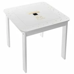 Ensemble Table + 2 Tabourets Enfant Blanc Doré Dream Atmosphera -Ledepot Mobilier Magasin ensemble table 2 tabourets enfant blanc dore dream atmosphera 2