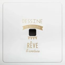 Ensemble Table + 2 Tabourets Enfant Blanc Doré Dream Atmosphera -Ledepot Mobilier Magasin ensemble table 2 tabourets enfant blanc dore dream atmosphera 4