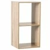 Etagère 2 Cases Mix Naturel 5Five -Ledepot Mobilier Magasin etagere 2 cases mix modul naturel 5five