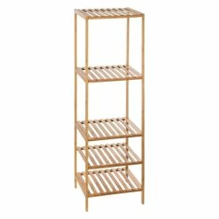 Etagère 5 Niveaux Salle Bain Varia Naturel Bambou -Ledepot Mobilier Magasin etagere 5 niveaux salle bain varia naturel bambou 3