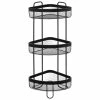 Etagère D'angle 3 Niveaux Métal Noir Mayaj 5Five -Ledepot Mobilier Magasin etagere d angle 3 niveaux metal noir mayaj 5five
