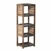 Etagère De Salle De Bain 5 Niveaux H108 Cm En Acacia -Ledepot Mobilier Magasin etagere de salle de bain 5 niveaux en acacia