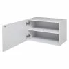 Etagère Murale 2 Niveaux + Porte 57x30 Blanc Fixup 5Five -Ledepot Mobilier Magasin etagere murale 2 niveaux porte 57x30 blanc fixup 5five