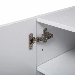 Etagère Murale 2 Niveaux + Porte 57x30 Blanc Fixup 5Five -Ledepot Mobilier Magasin etagere murale 2 niveaux porte 57x30 blanc fixup 5five 4