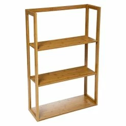 Etagère Murale 3 Niveaux Bambou 5Five -Ledepot Mobilier Magasin etagere murale 3 niveaux bambou 5five 2