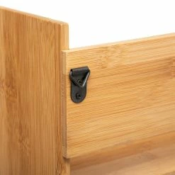 Etagère Murale Bambou Avec Crochets 5Five -Ledepot Mobilier Magasin etagere murale bambou avec crochets 5five 3