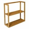 Etagère Murale 2 Niveaux Bambou 5Five -Ledepot Mobilier Magasin etagere murale niveaux bambou 5five