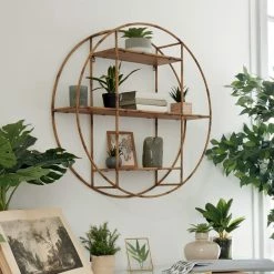 Etagère Murale Ronde D77 Asco Atmosphera -Ledepot Mobilier Magasin etagere murale ronde d79 asco atmosphera 2