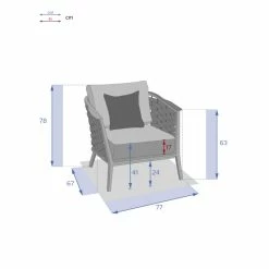 Fauteuil De Salon Extérieur 1 Place Embruns Hespéride -Ledepot Mobilier Magasin fauteuil de salon exterieur 1 place embruns hesperide 3