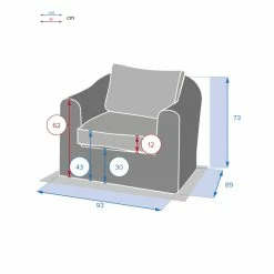 Fauteuil Détente Moorea Hespéride Terre Ombre -Ledepot Mobilier Magasin fauteuil detente moorea hesperide terre ombre 1 3