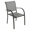Fauteuil Empilable Piazza Hespéride Galet/graphite -Ledepot Mobilier Magasin fauteuil empilable piazza hesperide galet graphite