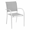 Fauteuil Empilable Piazza Hespéride Gris Galet/blanc -Ledepot Mobilier Magasin fauteuil empilable piazza hesperide gris galet blanc