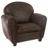 Fauteuil Enfant Coloris Vieux Cuir Atmosphera -Ledepot Mobilier Magasin fauteuil enfant coloris vieux cuir atmosphera
