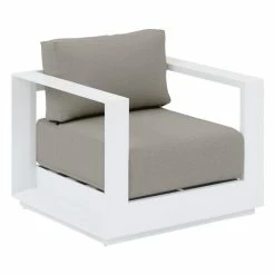 Fauteuil Extérieur 1 Place Allure Blanc Hespéride