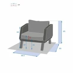 Fauteuil Extérieur Axiome Hespéride -Ledepot Mobilier Magasin fauteuil exterieur axiome hesperide 3