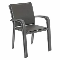 Fauteuil Extérieur Essentia Anthracite/graphite Hespéride -Ledepot Mobilier Magasin fauteuil exterieur essentia anthracite graphite hesperide 3