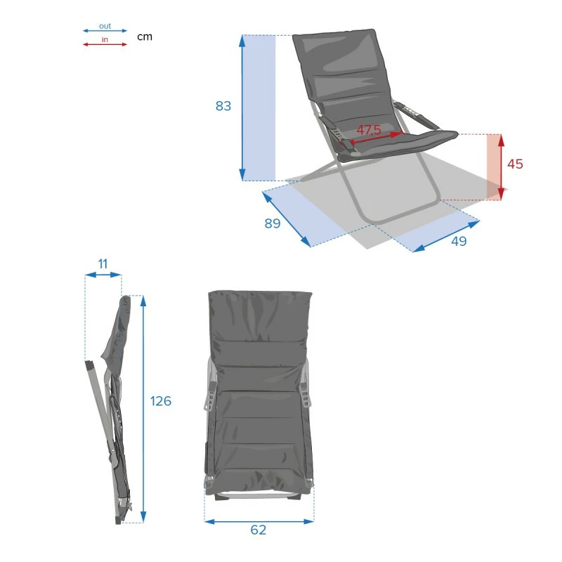 Fauteuil Relax Milos Jaune Moutarde Hespéride 6 Fauteuil Relax Milos Jaune Moutarde Hespéride – Image 4