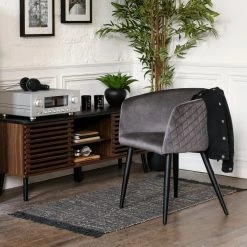 Fauteuil Séjour Marlo Gris Atmosphera -Ledepot Mobilier Magasin fauteuil sejour marlo gris atmosphera 1 1