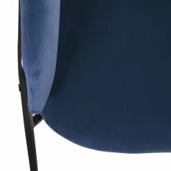 Fauteuil Velours Bleu Siron Atmosphera -Ledepot Mobilier Magasin fauteuil velours bleu atmosphera 2