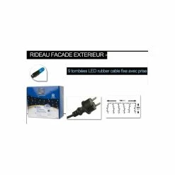 Guirlande Rideau Façade 171 Ampoules Leds Bleu 7 Guirlande Rideau Façade 171 Ampoules Leds Bleu -Ledepot Mobilier Magasin guirlande rideau facade 171 ampoules leds bleu 2