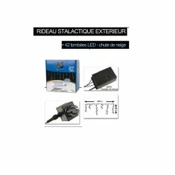 Guirlande Rideau Stalactite 252 Ampoules Leds Multicolores -Ledepot Mobilier Magasin guirlande rideau stalactite 252 ampoules leds multicolores 2