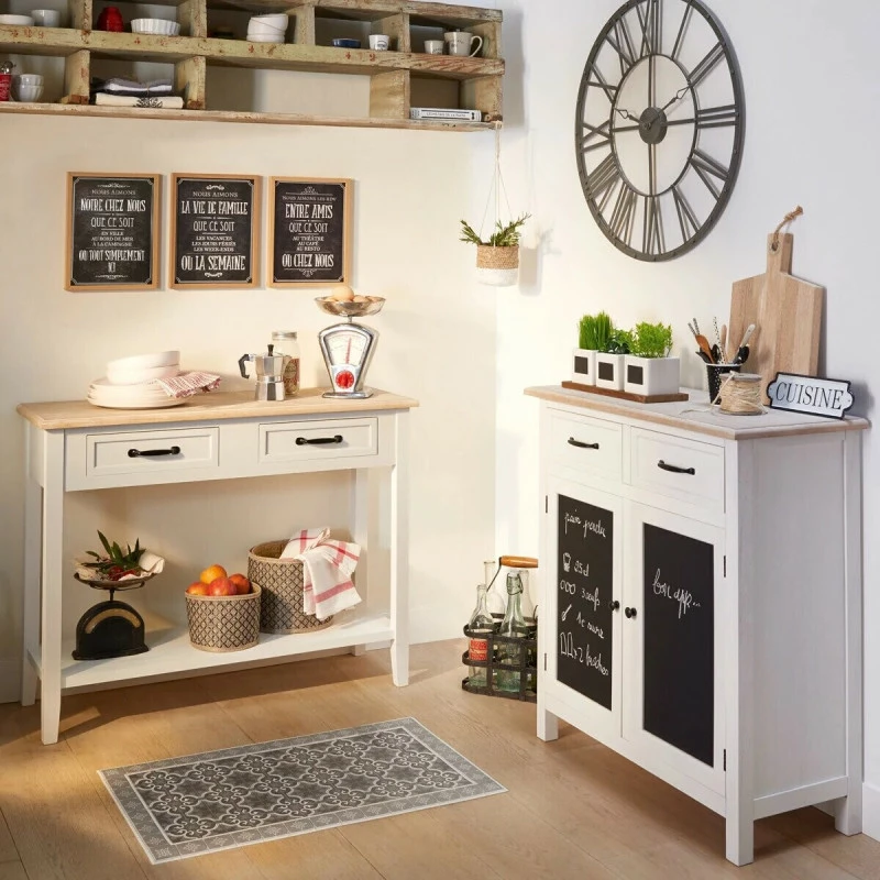 Horloge Chiffres Romains Vintage 70 Cm Gris Atmosphera 5 Horloge Chiffres Romains Vintage 70 Cm Gris Atmosphera – Image 3