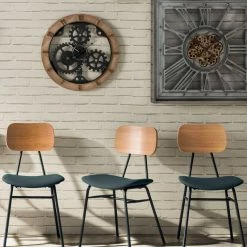 Horloge D58 Mécanisme Bois Et Métal Atmosphera -Ledepot Mobilier Magasin horloge d58 mecanisme bois et metal atmosphera 1 3