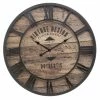 Horloge D80 Métal Et Bois Oscar Atmosphera -Ledepot Mobilier Magasin horloge d80 metal et bois oscar atmosphera