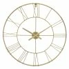 Horloge Géante Silence Métal Doré D70 Cm Atmosphera -Ledepot Mobilier Magasin horloge geante silence metal dore d70 cm atmosphera