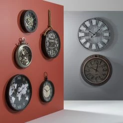 Horloge Monde Métal D57 Atmosphera -Ledepot Mobilier Magasin horloge monde metal d57 atmosphera 2