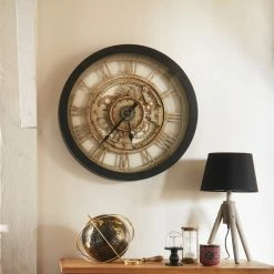 Horloge Style Mécanique 60 Cm Atmosphera -Ledepot Mobilier Magasin horloge style mecanique 60 cm atmosphera 4