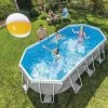 Kit Piscine Prism Ovale 5,03 X 2,74 M Intex -Ledepot Mobilier Magasin kit piscine prism ovale 503 m intex