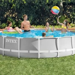 Piscine Prism Frame Ronde 4,57 X 1,07 M Intex -Ledepot Mobilier Magasin kit piscine tubulaire avec accessoires 2