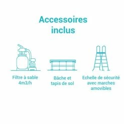 Kit Piscine Tubulaire Ultra XTR 4.88 X H1.22 Intex 8 Kit Piscine Tubulaire Ultra XTR 4.88 X H1.22 Intex -Ledepot Mobilier Magasin kit piscine tubulaire ultra frame 488xh122 intex 2