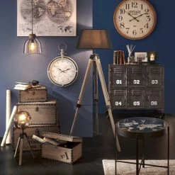 Lampadaire Trépied Runo écru Atmosphera H 145 Cm -Ledepot Mobilier Magasin lampadaire trepied runo ecru atmosphera h 145 cm 3