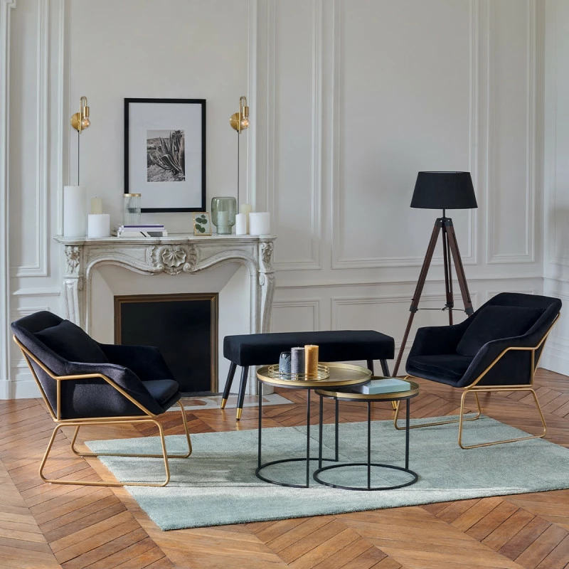 Lampadaire Trépied Runo Noir Atmosphera H 145 Cm 7 Lampadaire Trépied Runo Noir Atmosphera H 145 Cm – Image 5