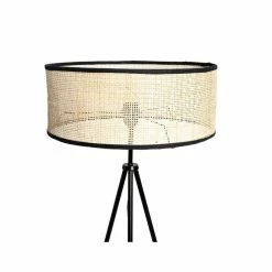 Lampadaire Trépied Yuca Abat-jour Cannage Ostaria -Ledepot Mobilier Magasin lampadaire trepied yuka abat jour cannage ostaria 2