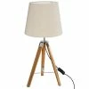 Lampe à Poser Bambou Trépied Runo Atmosphera -Ledepot Mobilier Magasin lampe a poser bambou trepied runo atmosphera