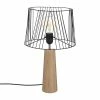 Lampe En Bois Et Métal H46 Joe Atmosphera -Ledepot Mobilier Magasin lampe en bois et metal h46 joe atmosphera