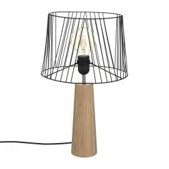 Lampe En Bois Et Métal H46 Joe Atmosphera