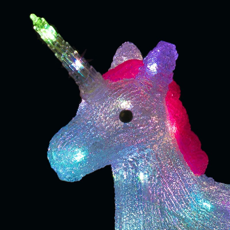 Licorne Lumineuse 24 Leds Extérieur H40 Cm 4 Licorne Lumineuse 24 Leds Extérieur H40 Cm – Image 2