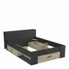 Demeyere Lit 140x190 Cm Pocket Naturel Et Noir -Ledepot Mobilier Magasin lit 140x190 cm pocket naturel et noir